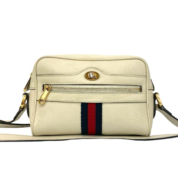 Gucci Handbags - GUCCI Authentic Red Leather Pochette Shoulder Bag